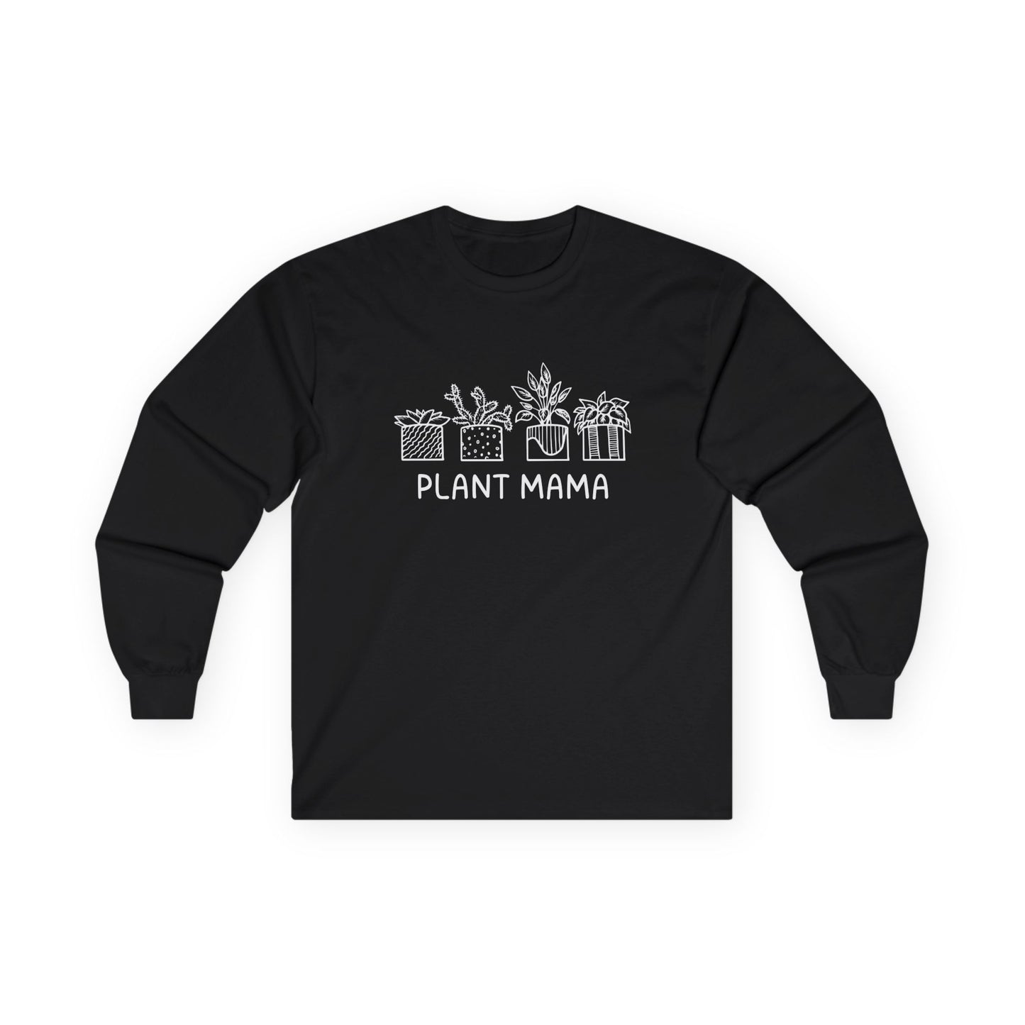 Plant Mama // Long Sleeve Tee - Unisex Cotton Shirt for Plant Lovers