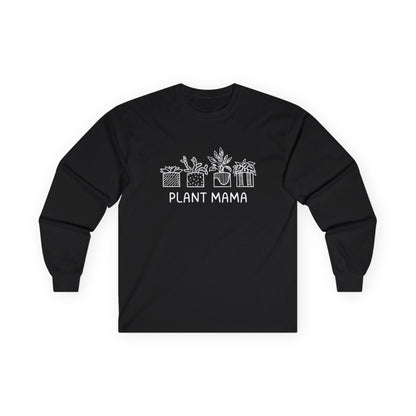Plant Mama // Long Sleeve Tee - Unisex Cotton Shirt for Plant Lovers