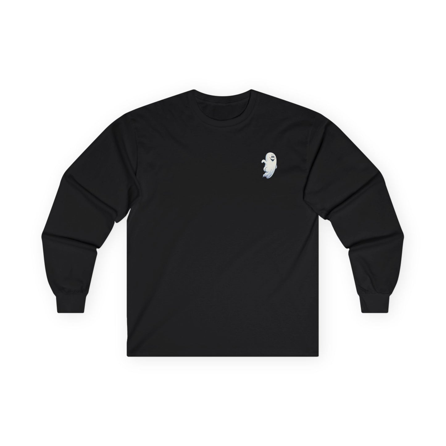 Power Bottom Autumn - White Ghost // Unisex Ghostly Vibes Long Sleeve Tee