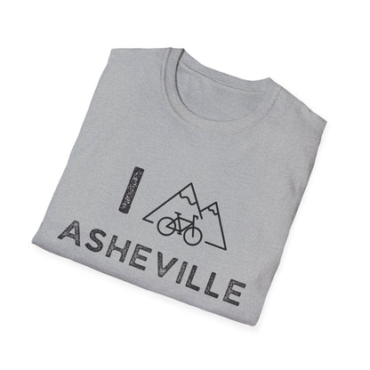 I (Mountain) Bike Asheville // Unisex Softstyle T-Shirt