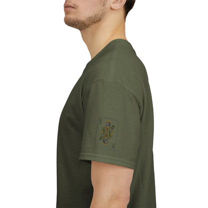 Pickleball - King of the Court Card Tee — Sleeve Design Vintage Playing Card Graphic T-Shirt
