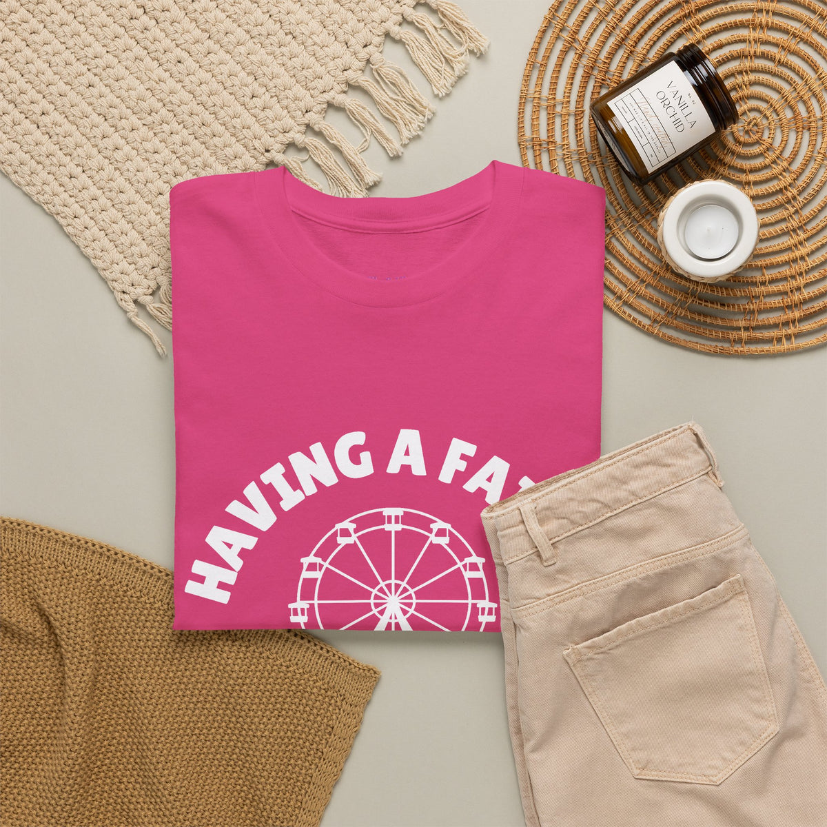 Having A Fairly Good Time // Ferris Wheel Good Time Punny Unisex Heavy Cotton Tee