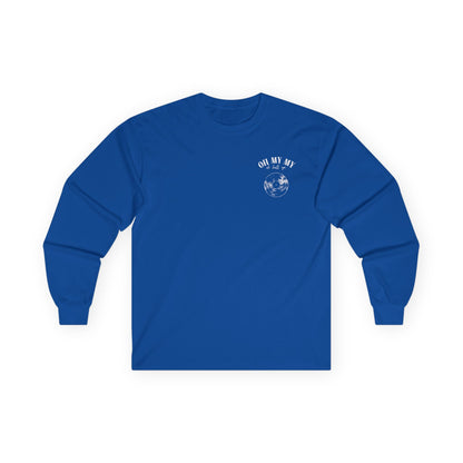 Oh My My - Pocket Placement // Unisex Long Sleeve Tee - Retro Vinyl Graphic