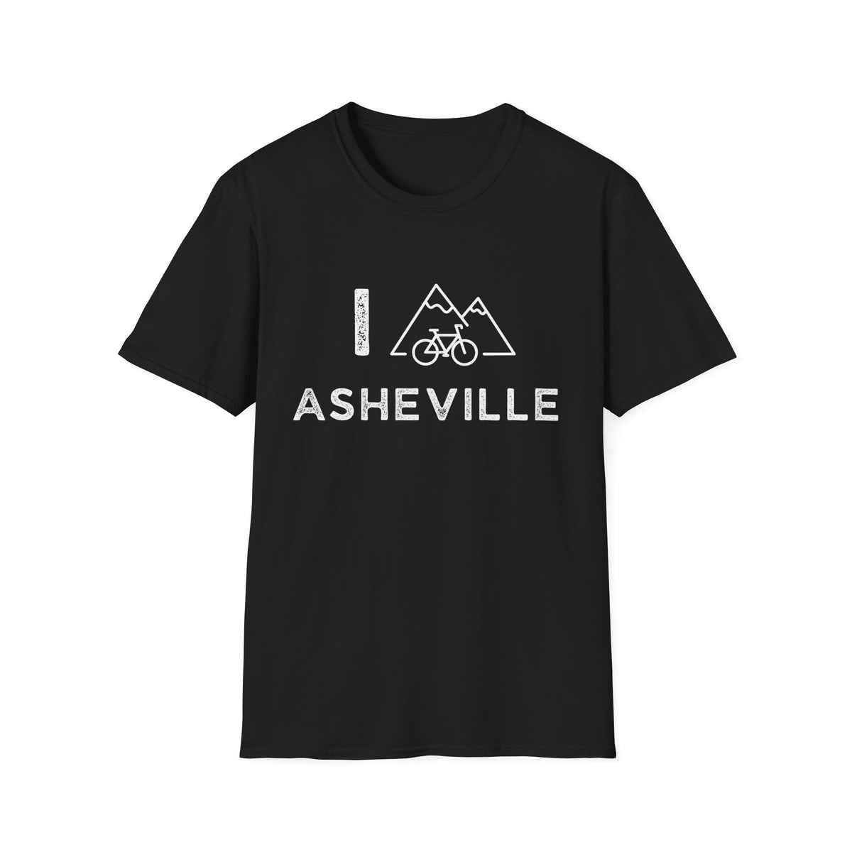I (Mountain) Bike Asheville // Unisex Softstyle T-Shirt