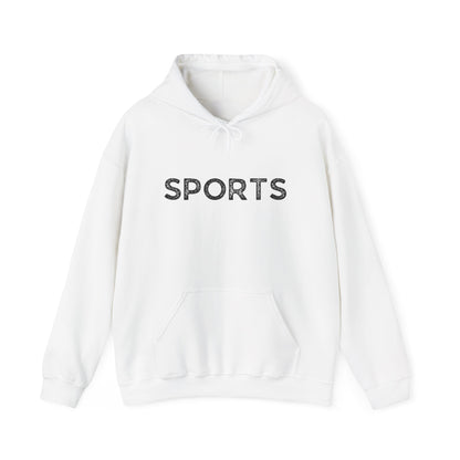 Sports // Unisex Heavy Blend™ Hooded Sweatshirt - Black Text