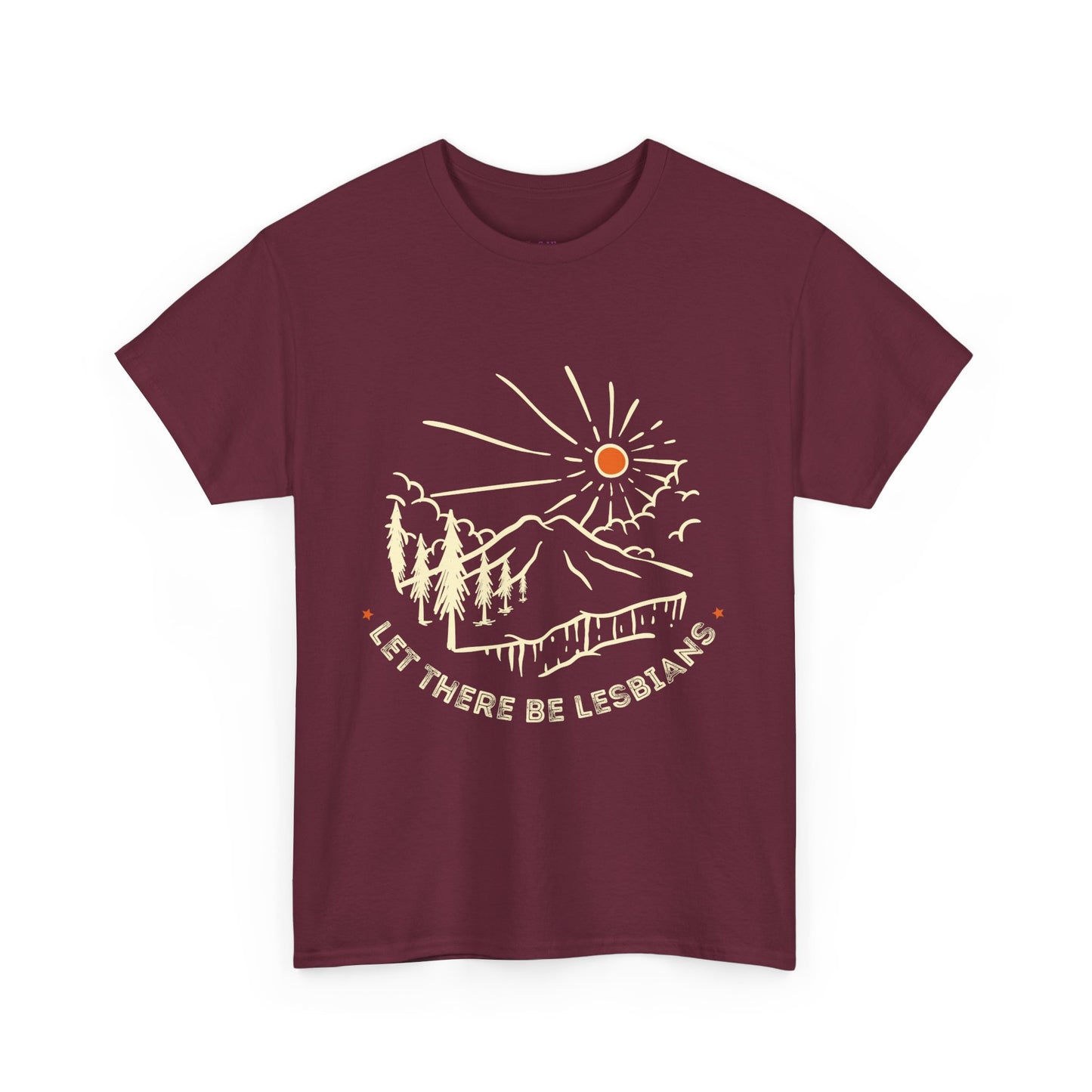 Let There Be Lesbians // Unisex Heavy Cotton Tee - Pride Fashion Statement T-Shirt
