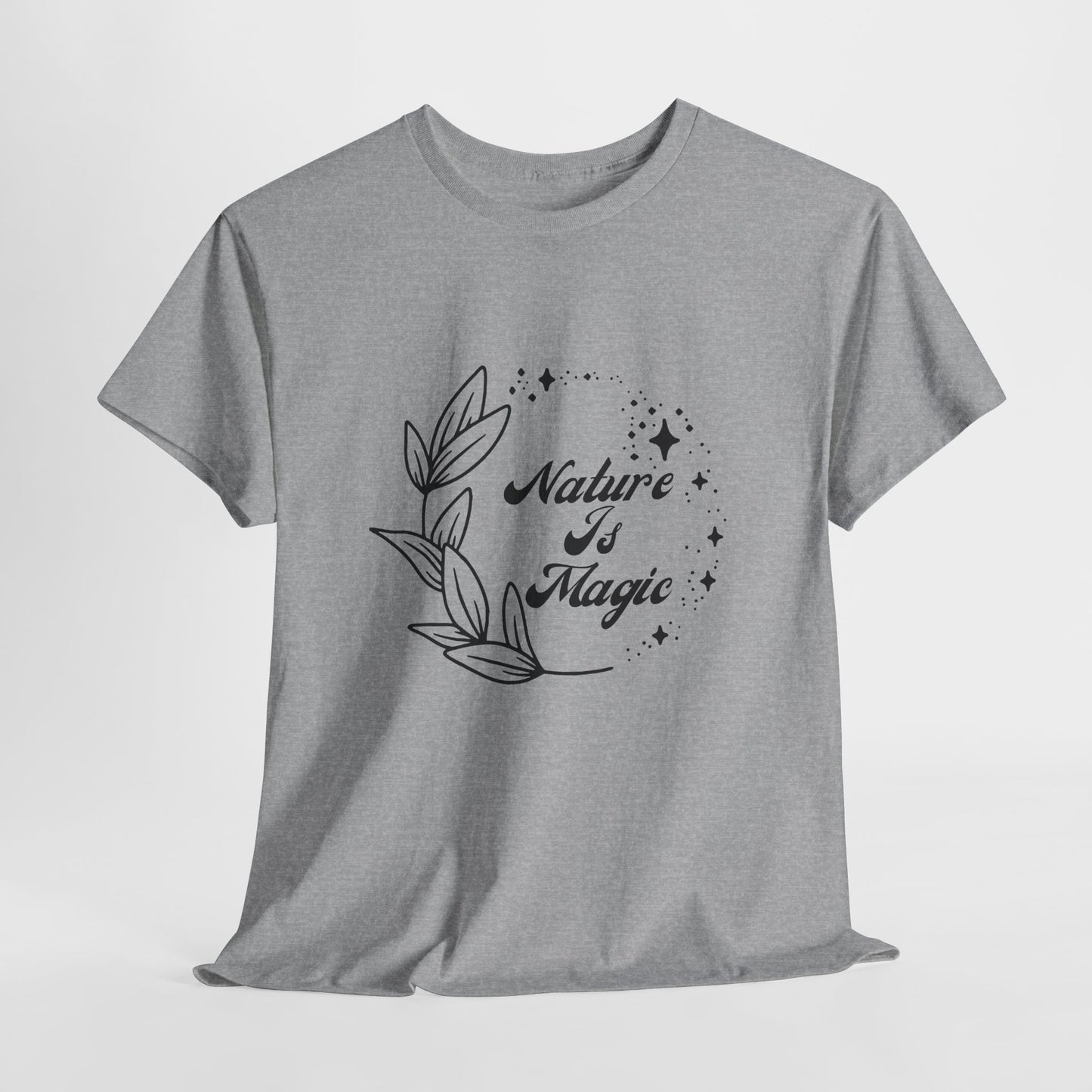 Nature is Magic // Unisex Heavy Cotton Tee - Nature-Themed Casual Wear