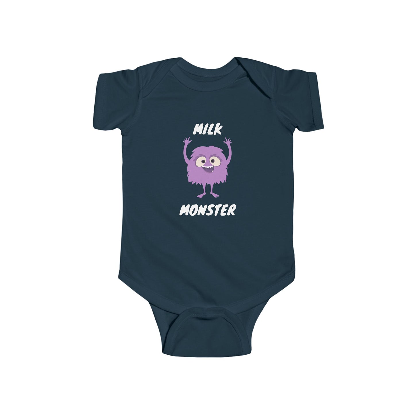 Purple Milk Monster // Baby Bodysuit