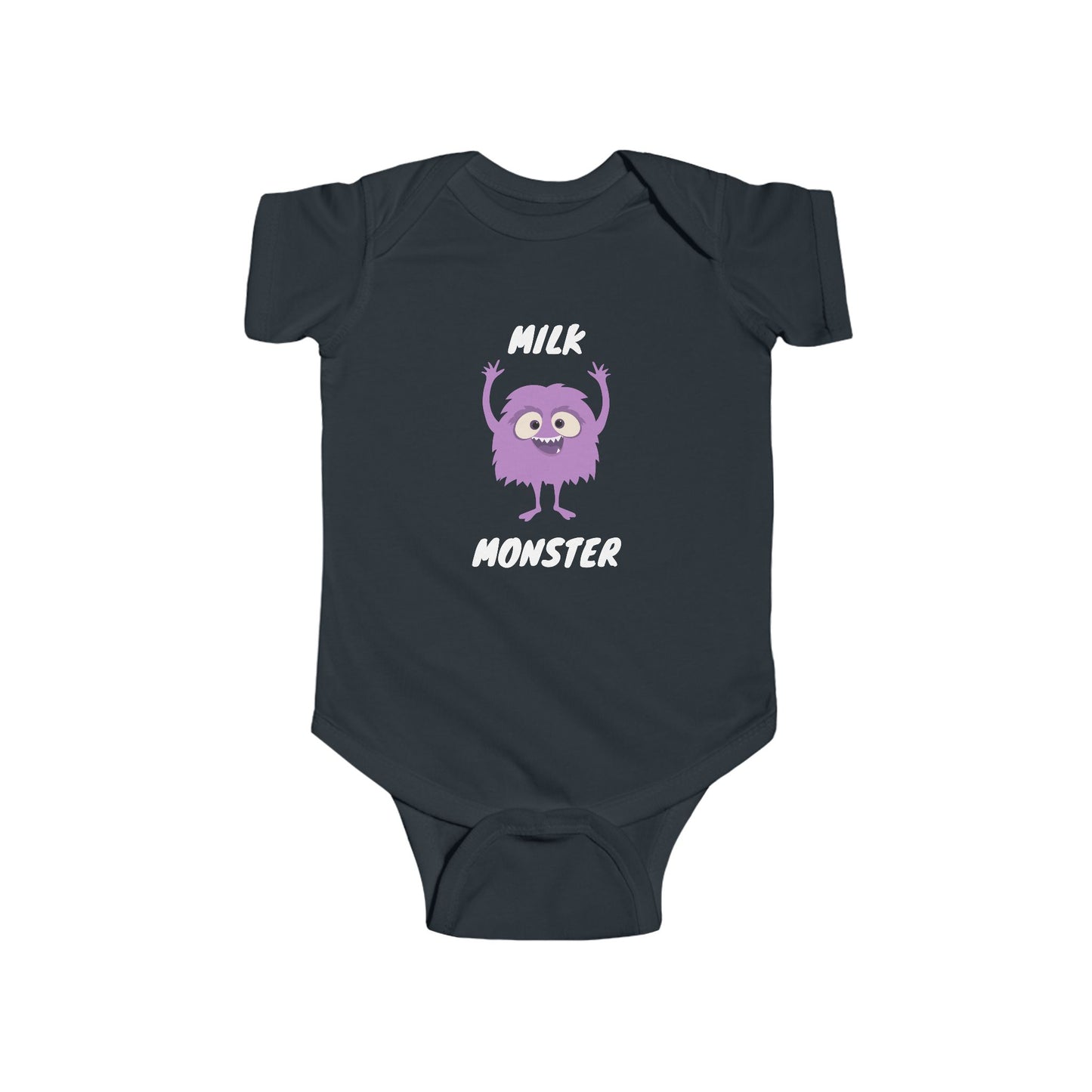 Purple Milk Monster // Baby Bodysuit