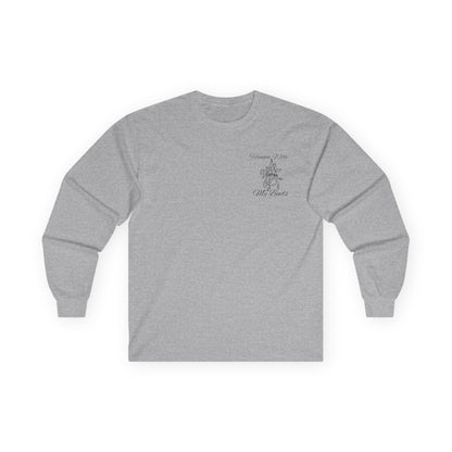 Hangin' With My Buds // Unisex Ultra Cotton Long Sleeve Tee - 'Happy Plants' Botanical Design