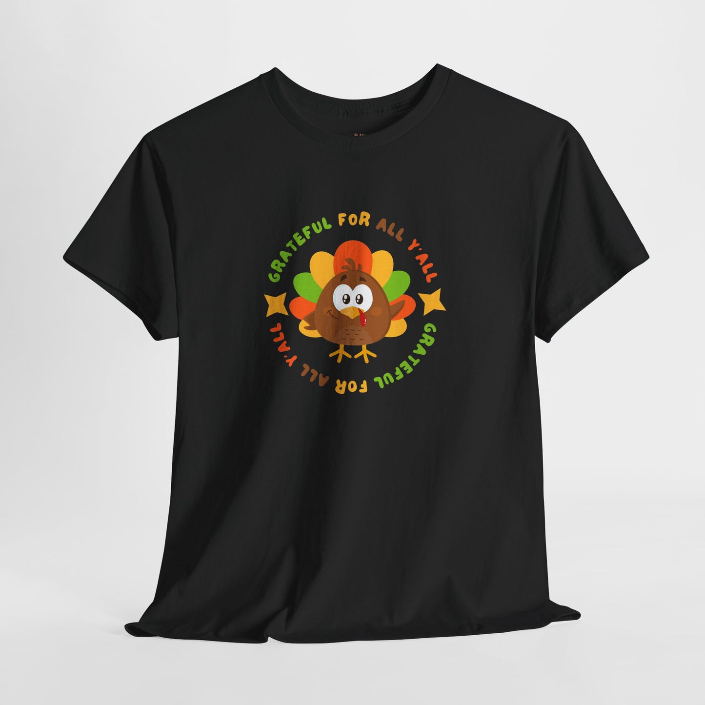Grateful for All Y'all with Turkey // Unisex Jersey Short Sleeve Tee