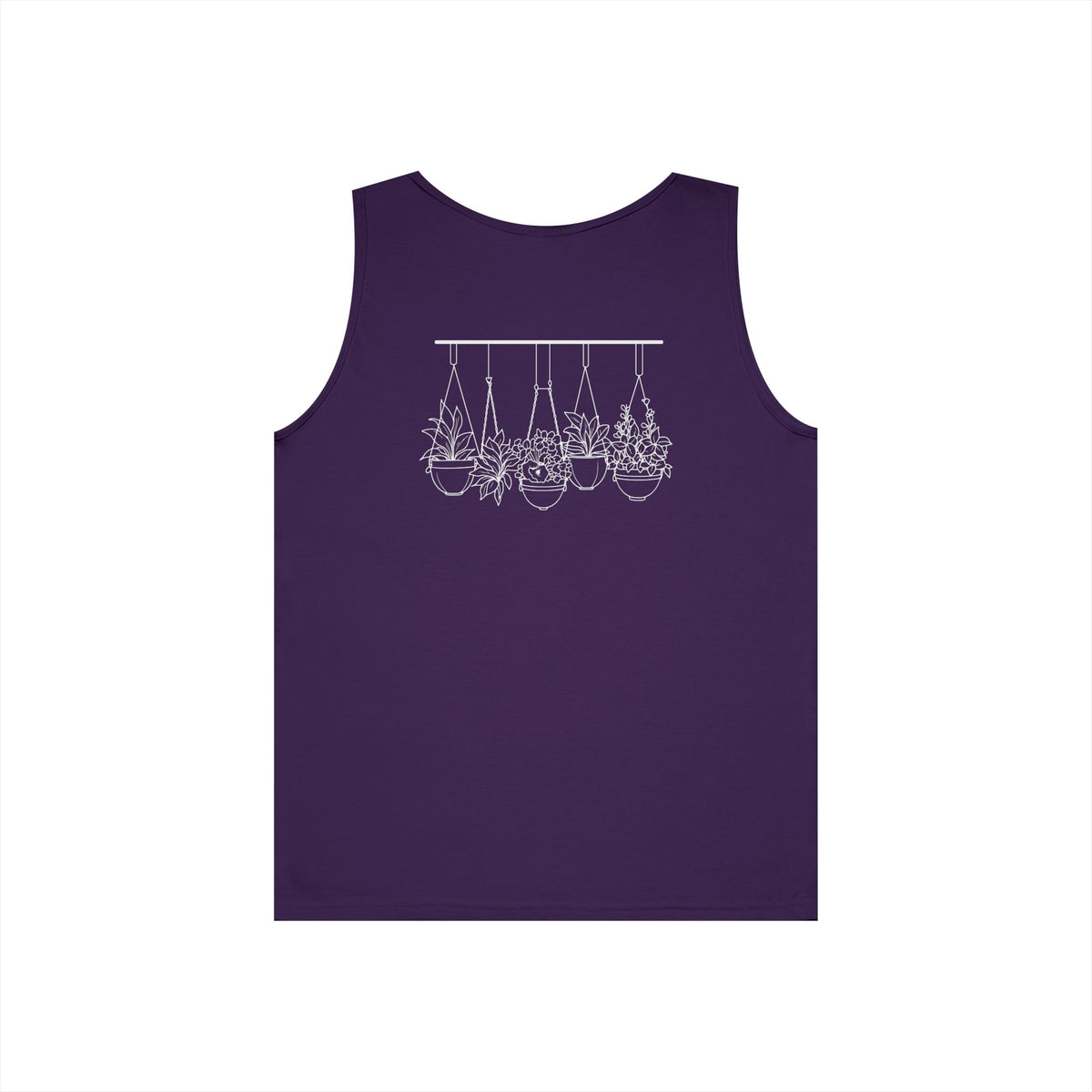 Hangin' With My Buds // Happy Plant Lover Unisex Heavy Cotton Tank Top - Perfect for Gardening Enthusiasts