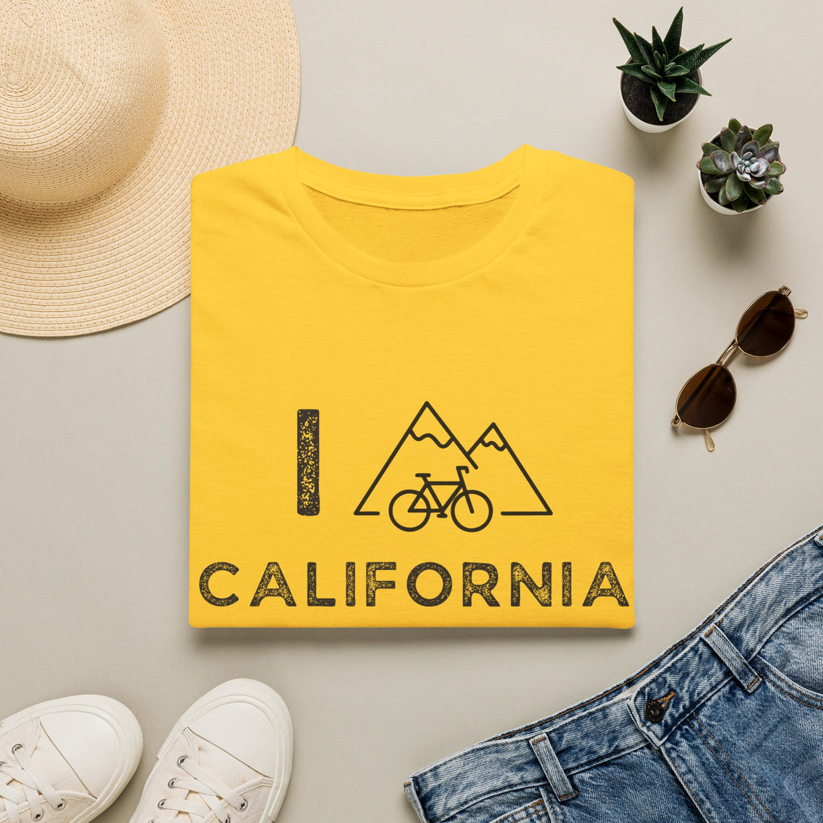 I (Mountain) Bike California // Unisex Softstyle T-Shirt