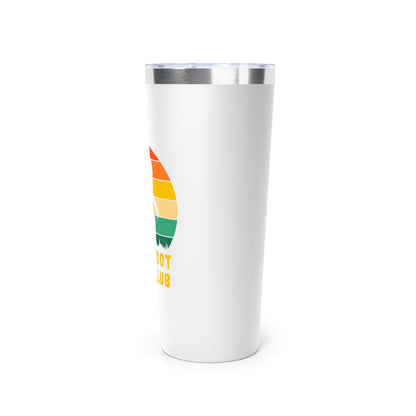 Barefoot Run Club // Copper Vacuum Insulated Tumbler, 22oz - Blue Text