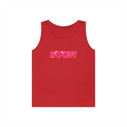 H<3wdy // Unisex Heavy Cotton Tank Top - Trendy Summer Wear for Fun and Relaxation