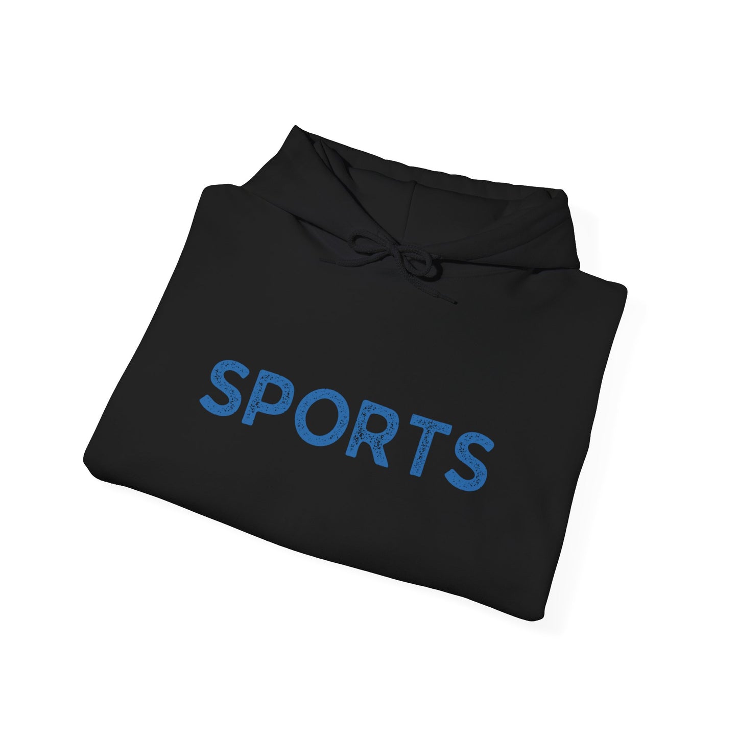 Sports // Unisex Heavy Blend™ Hooded Sweatshirt - Blue Text
