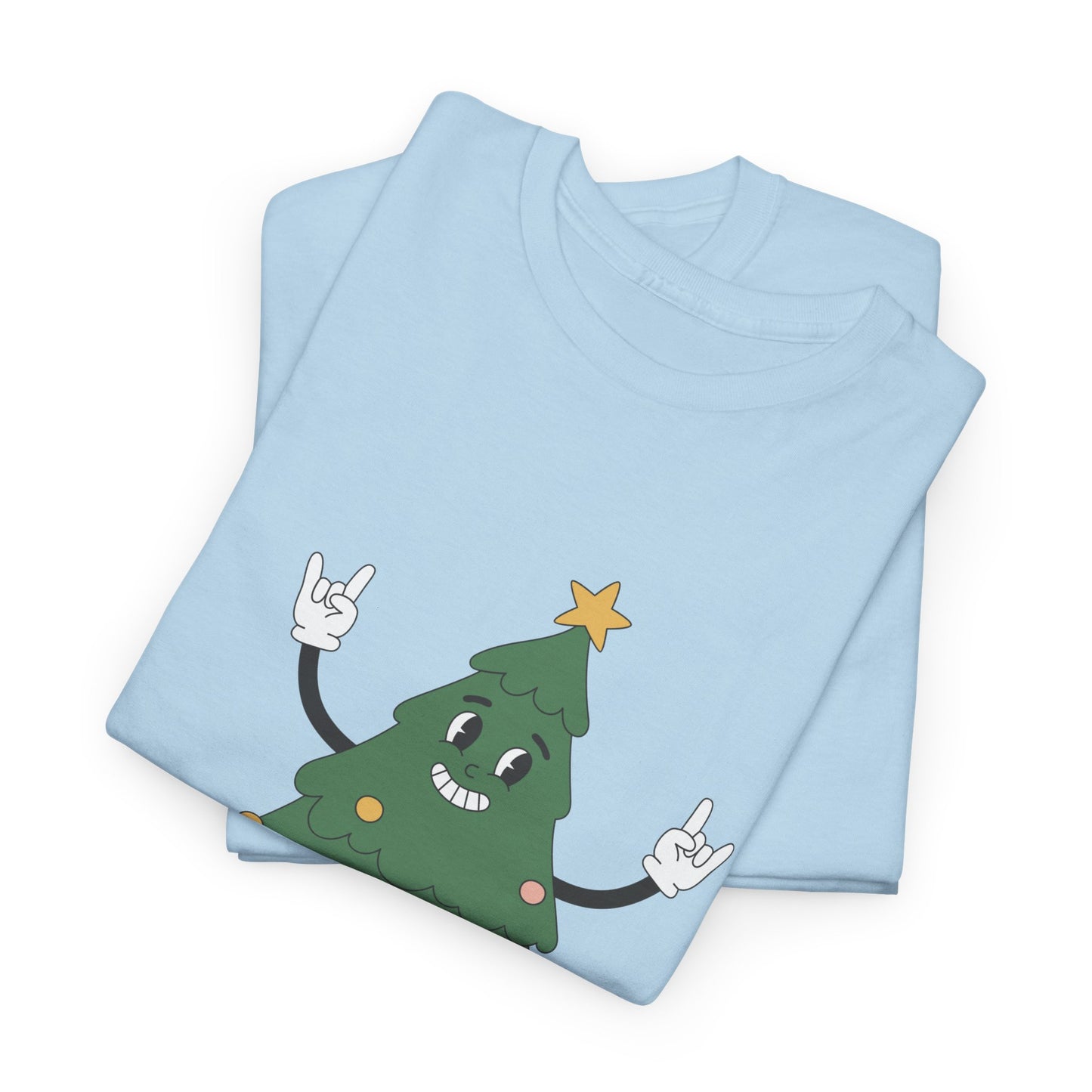 Funny Christmas Tree Tee - 'Nice Bush' Unisex Heavy Cotton T-Shirt