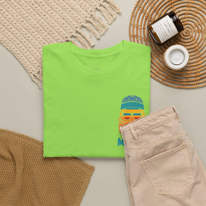 Bigfoot Mood - Pocket Placement // Retro Mood Unisex Heavy Cotton Tee - Colorful Graphic T-Shirt