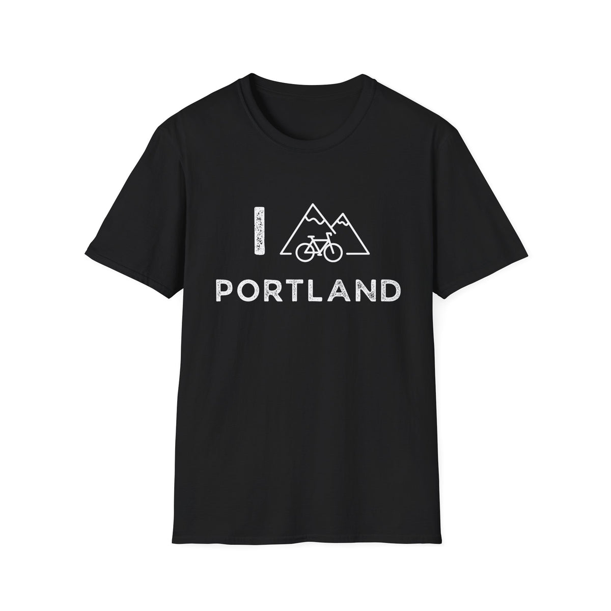 I (Mountain) Bike Portland // Unisex Softstyle T-Shirt
