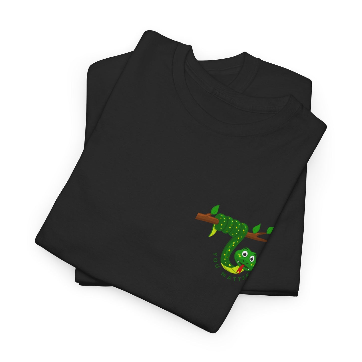 Keep Hanging On - Snake // Unisex Heavy Cotton Tee - Positive Message T-Shirt