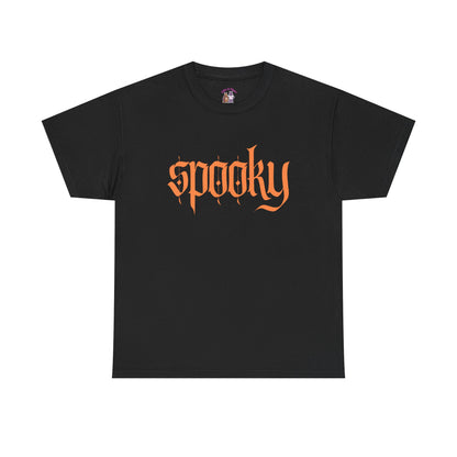 Spooky Unisex Heavy Cotton Tee, Halloween Shirt, Cute Fall T-Shirt, Casual Wear, Gift for Friends, Seasonal Apparel