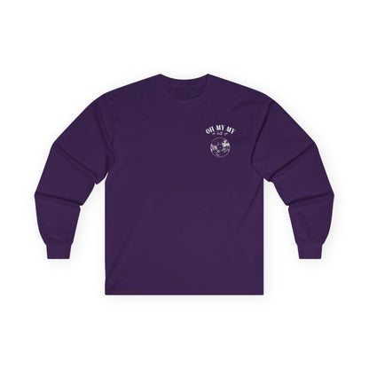 Oh My My - Pocket Placement // Unisex Long Sleeve Tee - Retro Vinyl Graphic