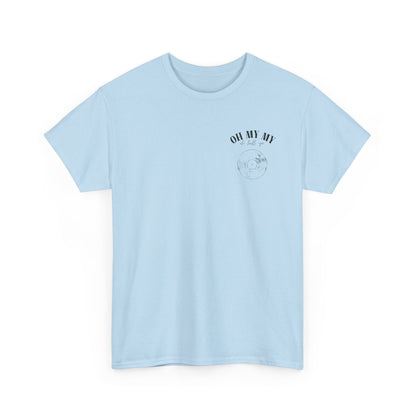 Oh My My Vintage Vinyl Graphic - Pocket Placement // Unisex Heavy Cotton Tee - Perfect for Music Lovers