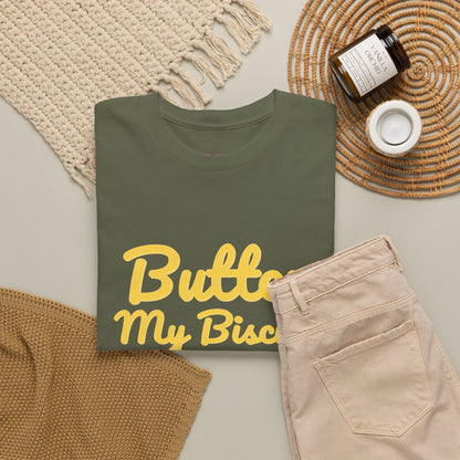 Butter My Biscuit Unisex Heavy Cotton Tee - Fun & Playful Graphic T-Shirt