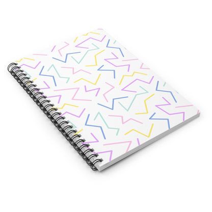 No Straight Lines Here // Spiral Notebook - Ruled Line