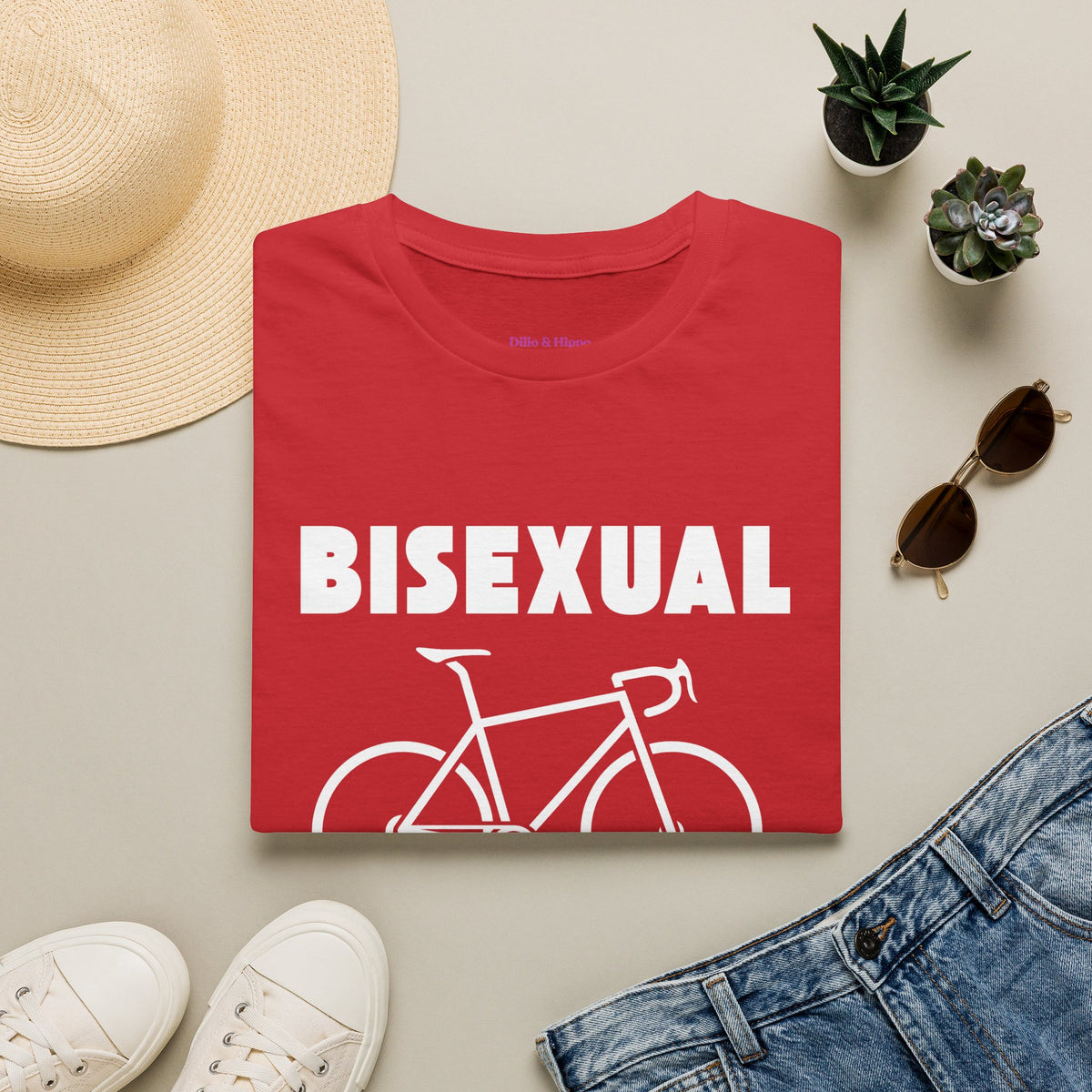 Bisexual (Road) Bicyclist  // Unisex Softstyle T-Shirt