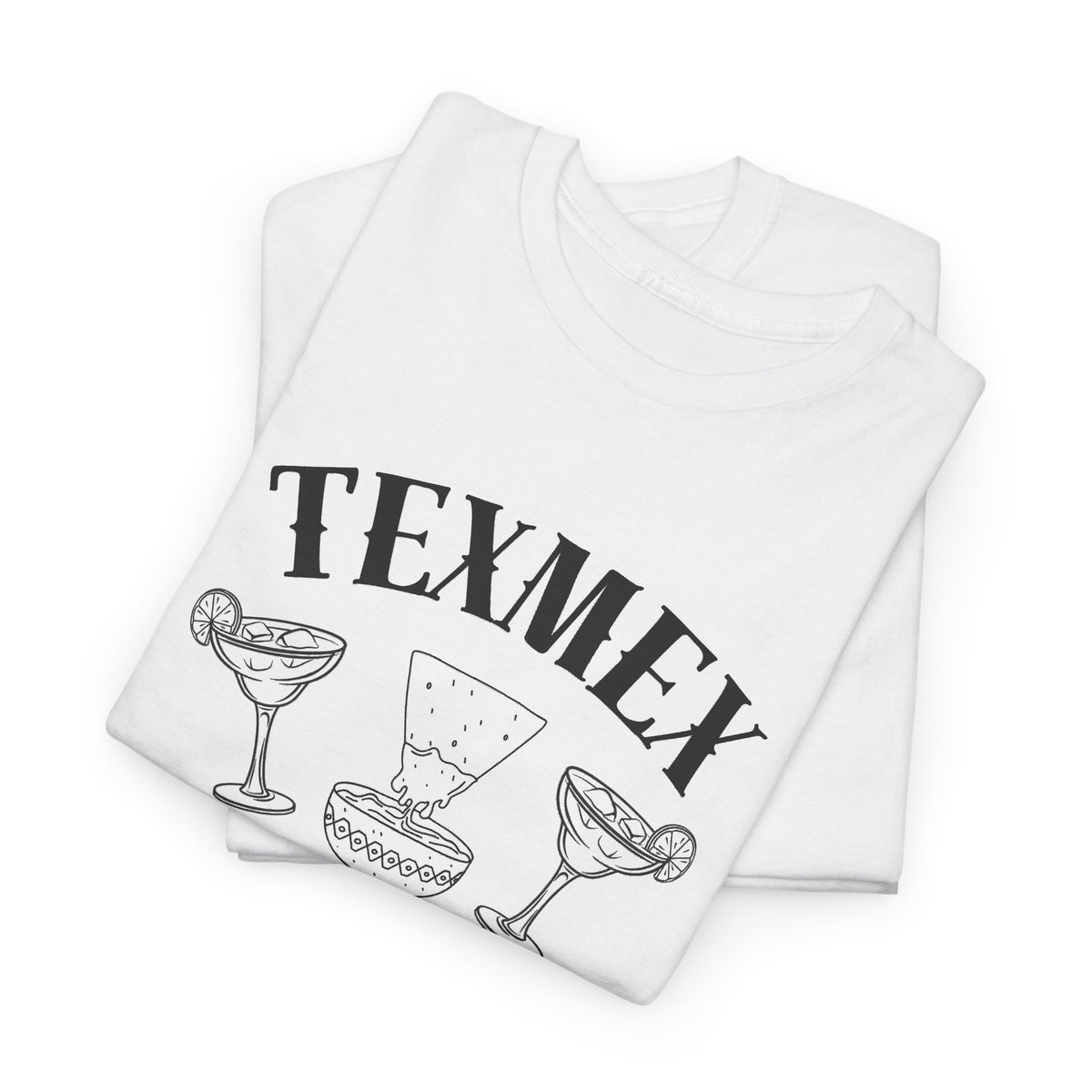 Tex-Mex Forever - Ritas & Queso // Unisex Heavy Cotton Tee - Fun Casual T-Shirt for Food Lovers