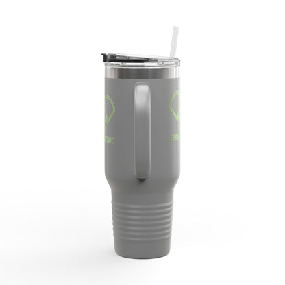 Zero Zero Two // Insulated Travel Mug, 40oz - Blue Text