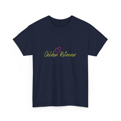 Golden Retriever Woofin' For My Black Cat // Unisex Heavy Cotton Tee - Relationship Dynamics