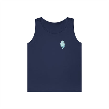 Power Bottom Autumn- Blue Ghost // Playful Tank Top for Unisex