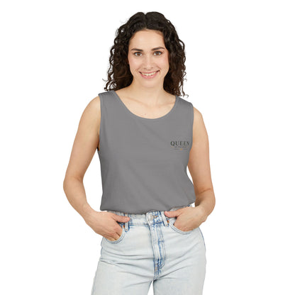 Pickleball - Queen of the Court - Vintage Playing Card - Tank Top — Graphic Tank