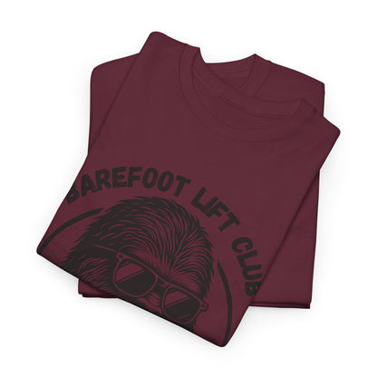 Bigfoot Founding Member of the Barefoot Lift Club // Unisex Heavy Cotton Tee - Founding Member Sasquatch Design