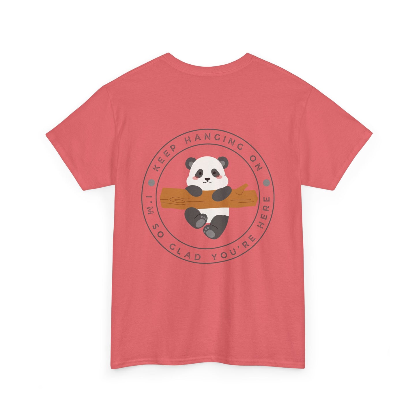 Keep Hangin' On - Panda // Unisex Heavy Cotton Tee -Vibes Graphic Shirt