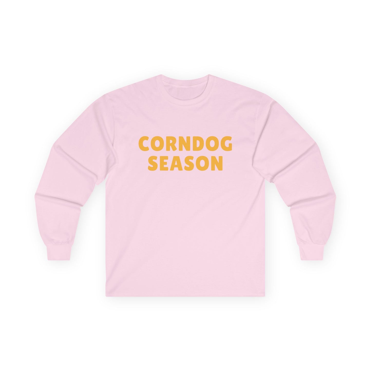 Corndog Season // Long Sleeve Tee - Fun Unisex Apparel for Food Lovers
