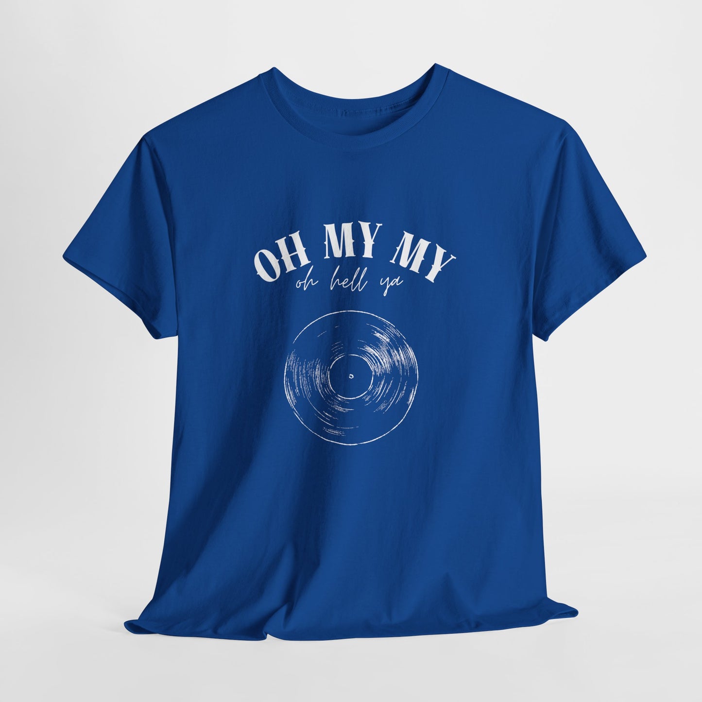 Oh My My Vintage Vinyl Graphic // Unisex Heavy Cotton Tee - Perfect for Music Lovers