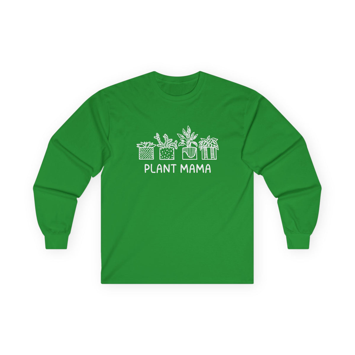 Plant Mama // Long Sleeve Tee - Unisex Cotton Shirt for Plant Lovers