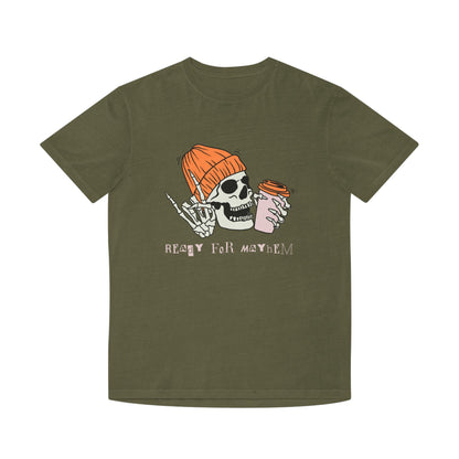 Skull Coffee Tee — 'Ready for Mayhem' Casual Graphic T-Shirt
