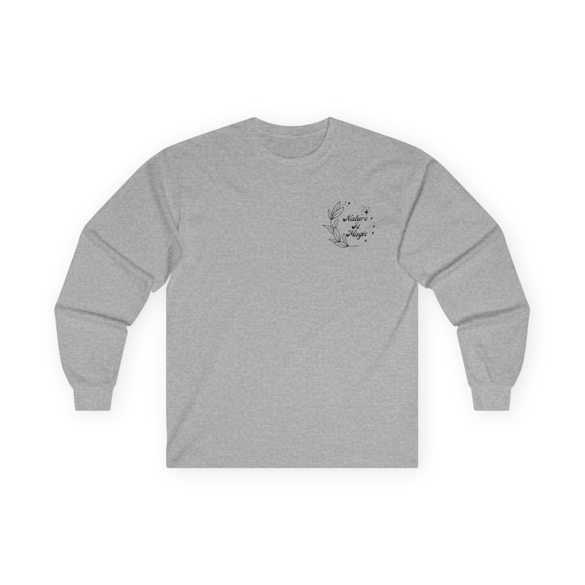 Nature is Magic - Pocket Placement // Unisex Ultra Cotton Long Sleeve Tee - Embrace Nature's Beauty