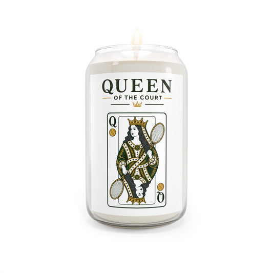 Tennis- Queen of the Court - Vintage Playing Card- Scented Soy Candle – 13.75 oz