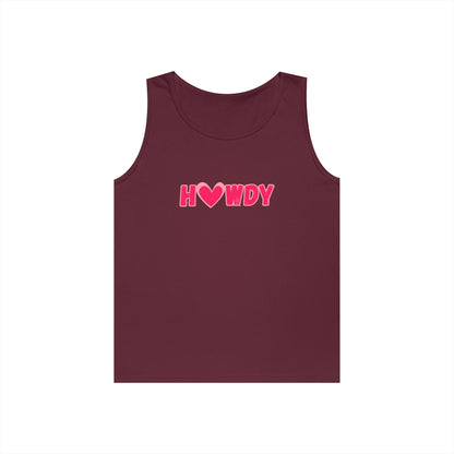 H<3wdy // Unisex Heavy Cotton Tank Top - Trendy Summer Wear for Fun and Relaxation