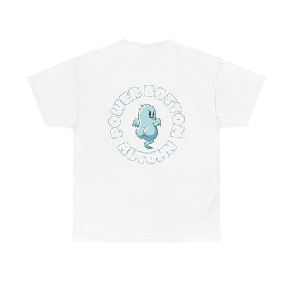 'Power Bottom Autumn' Blue Ghost // Playful Unisex Heavy Cotton Tee