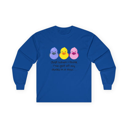 Ducks in a Row // Unisex Ultra Cotton Long Sleeve Tee