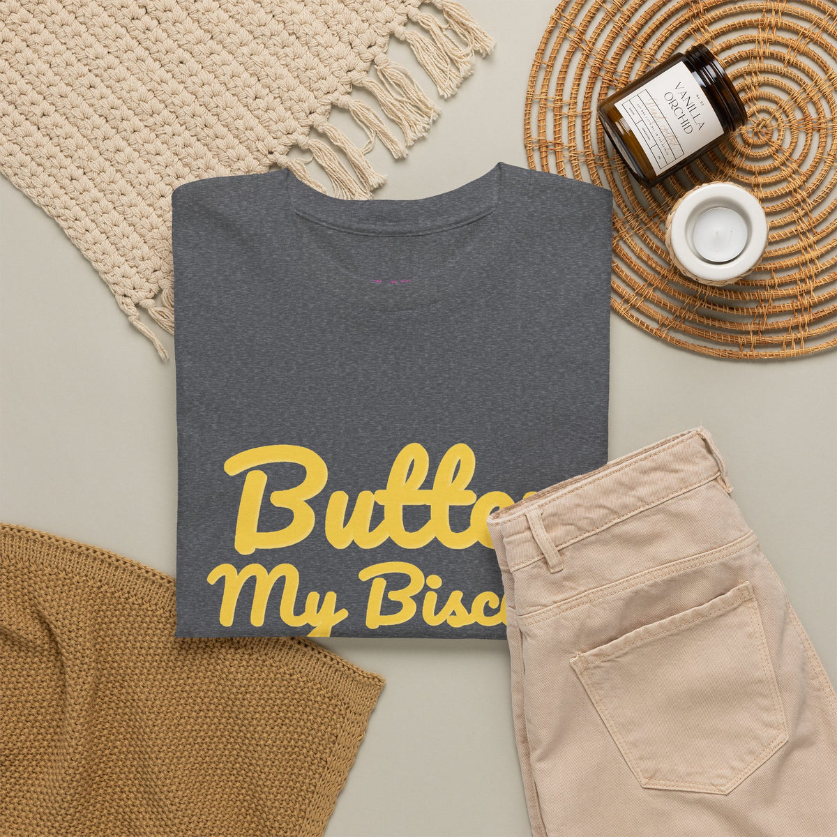 Butter My Biscuit Unisex Heavy Cotton Tee - Fun & Playful Graphic T-Shirt