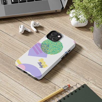 Pastel 90s Baby and Shapes // iPhone Case