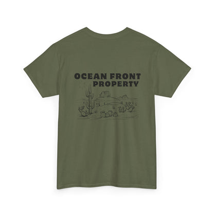 Ocean Front Property - Double-sided // Unisex Heavy Cotton Tee