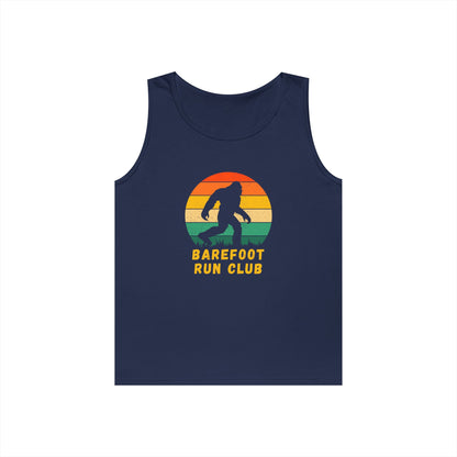 Barefoot Run Club Silhouette //  Unisex Heavy Cotton Tank Top